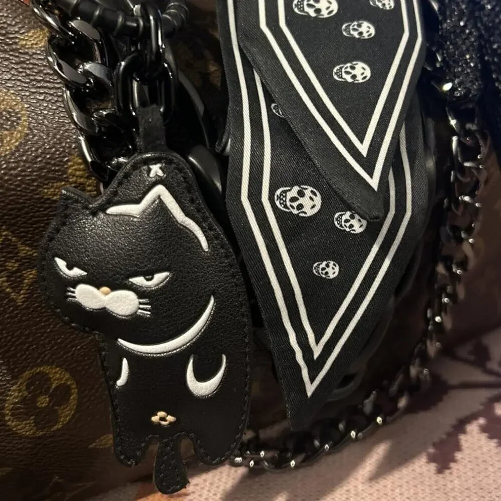 Black Cat Bag Decoration for Handbags, Keychain Accessories for Backpacks, Gift